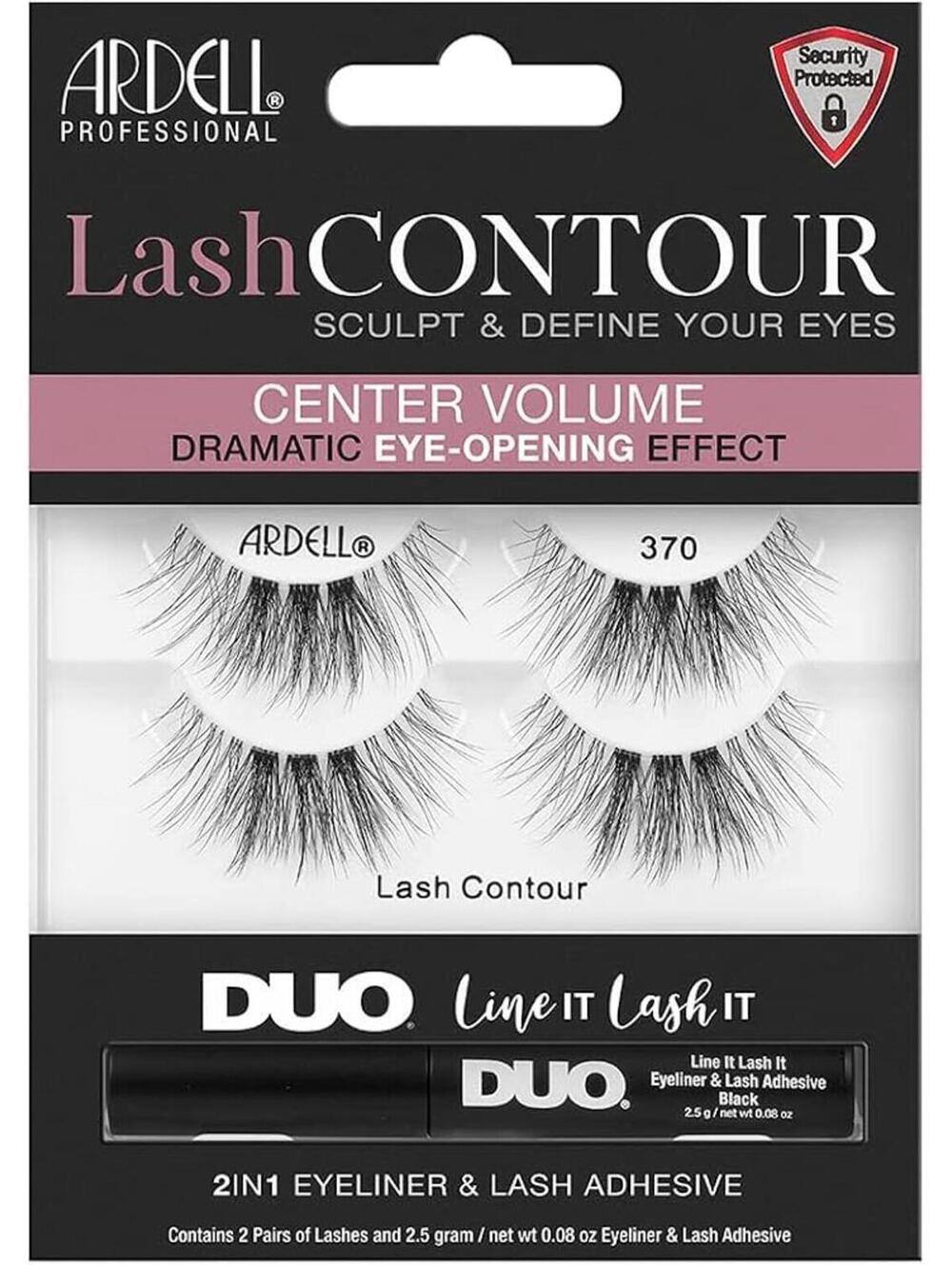 Ardell Lash Contour Center Volume False Eyelashes (Liner Unusable, Lashes Only)
